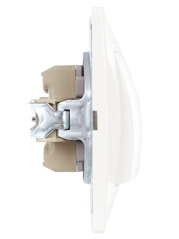 Выключатель 1-кл. СП Кварта 10А IP20 ВС10-1-0-КБ бел. GENERICA EVK10-K01-10-DM