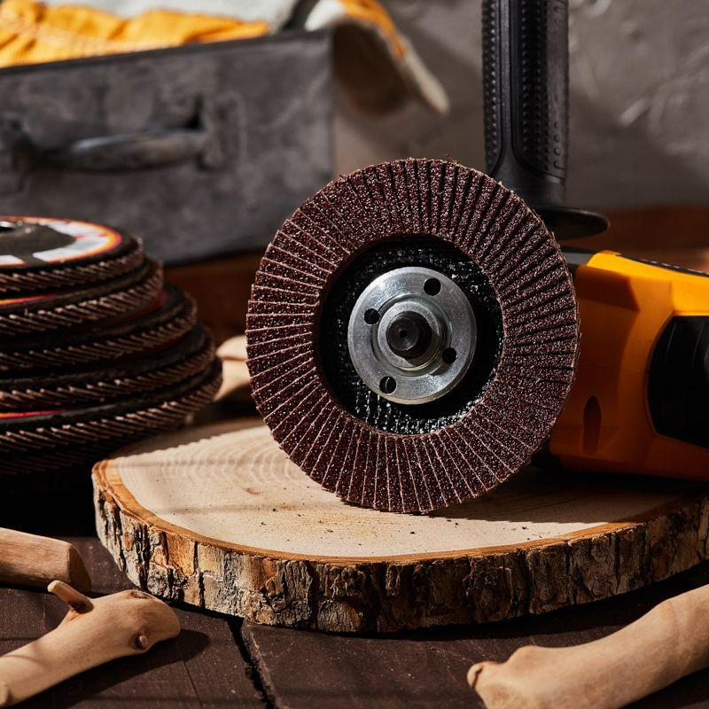 Круг лепестковый торцевой P60 115х22.2мм Kranz KR-90-0006