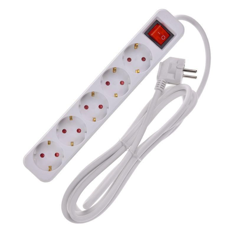 Удлинитель 5х3м 16А У05К ПВС 3х1.5 бел. UMA IEK UM-YP10-16-05-03-ZK-K01