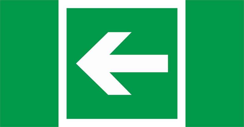 Пиктограмма "Указательная стрелка" ПЭУ 003 135х260 SIRAH IP65 СТ 2502002610