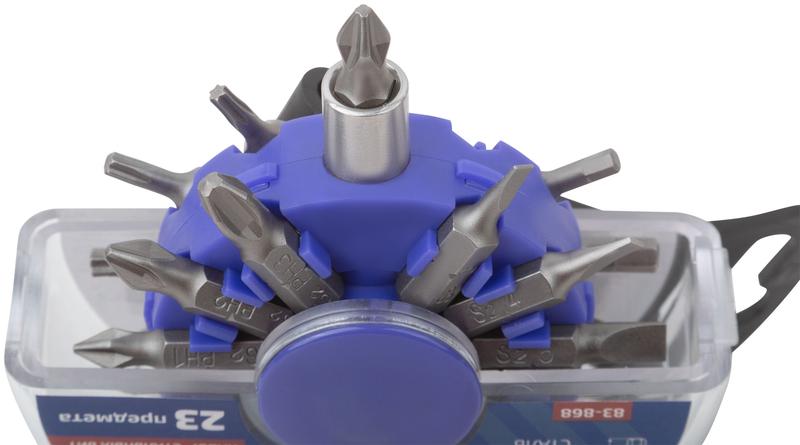 Набор бит в пластиковом боксе "Ежик" profi 23 предмета Cutop 83-868