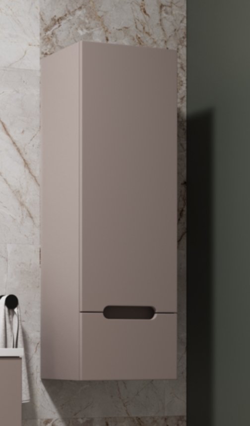 Колонна подвесная "Матис" 36 см, 1 ящик, тауп темный, PLUS, ЭМАЛЬ