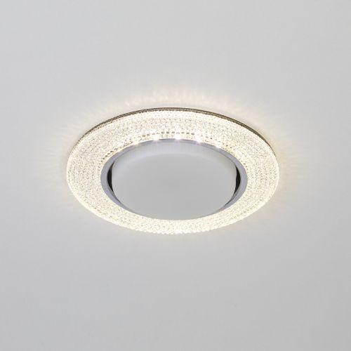 Светильник точечный DK LD53 WH GX53 встраив. со светодиод. подсветкой бел. ЭРА Б0057475