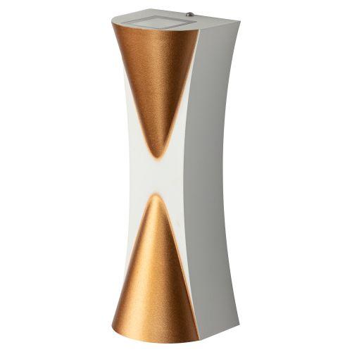 Светильник светодиодный WL43 WH+GD 6Вт 3500К для интерьера/фасадов IP54 бел./зол. Эра Б0054423