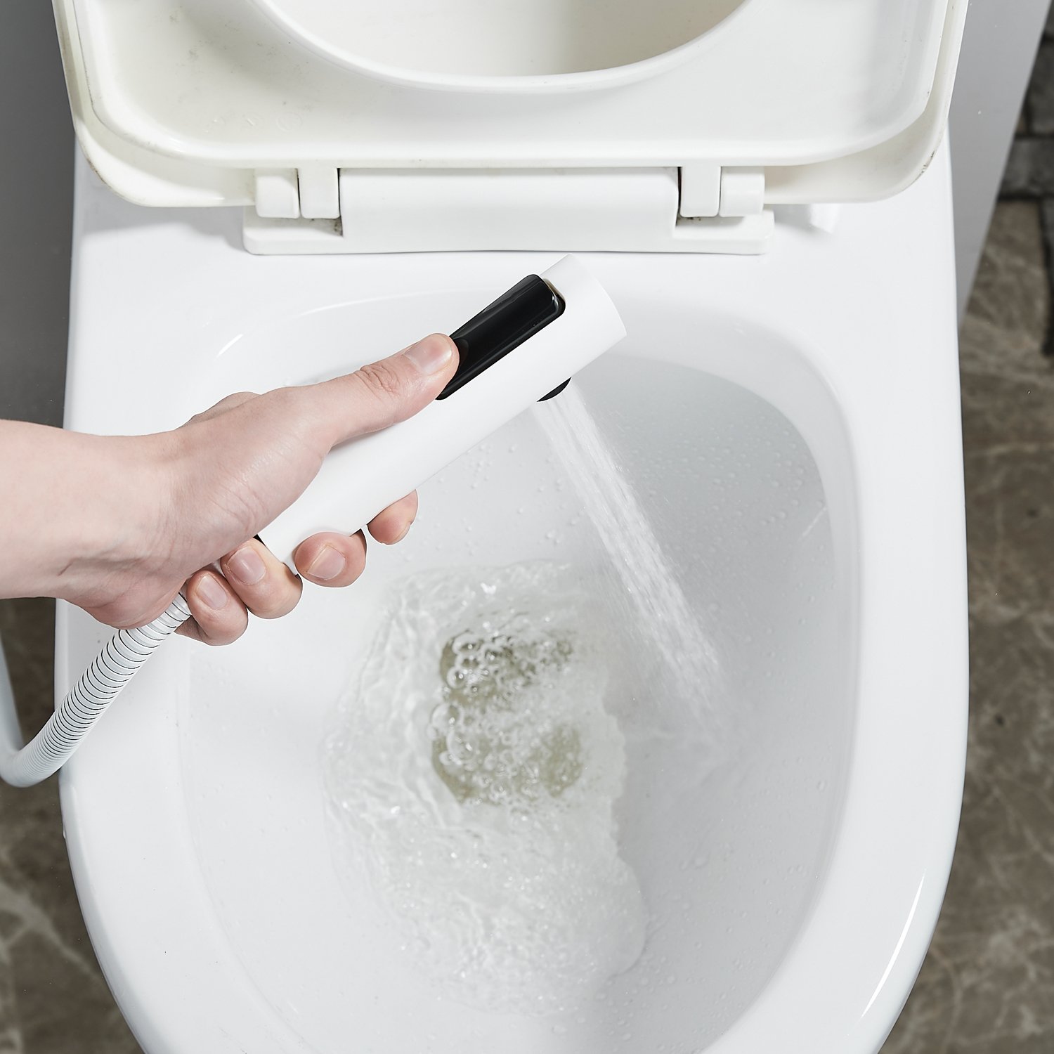 Гигиенический душ со смесителем Rose R1805C-1, белый