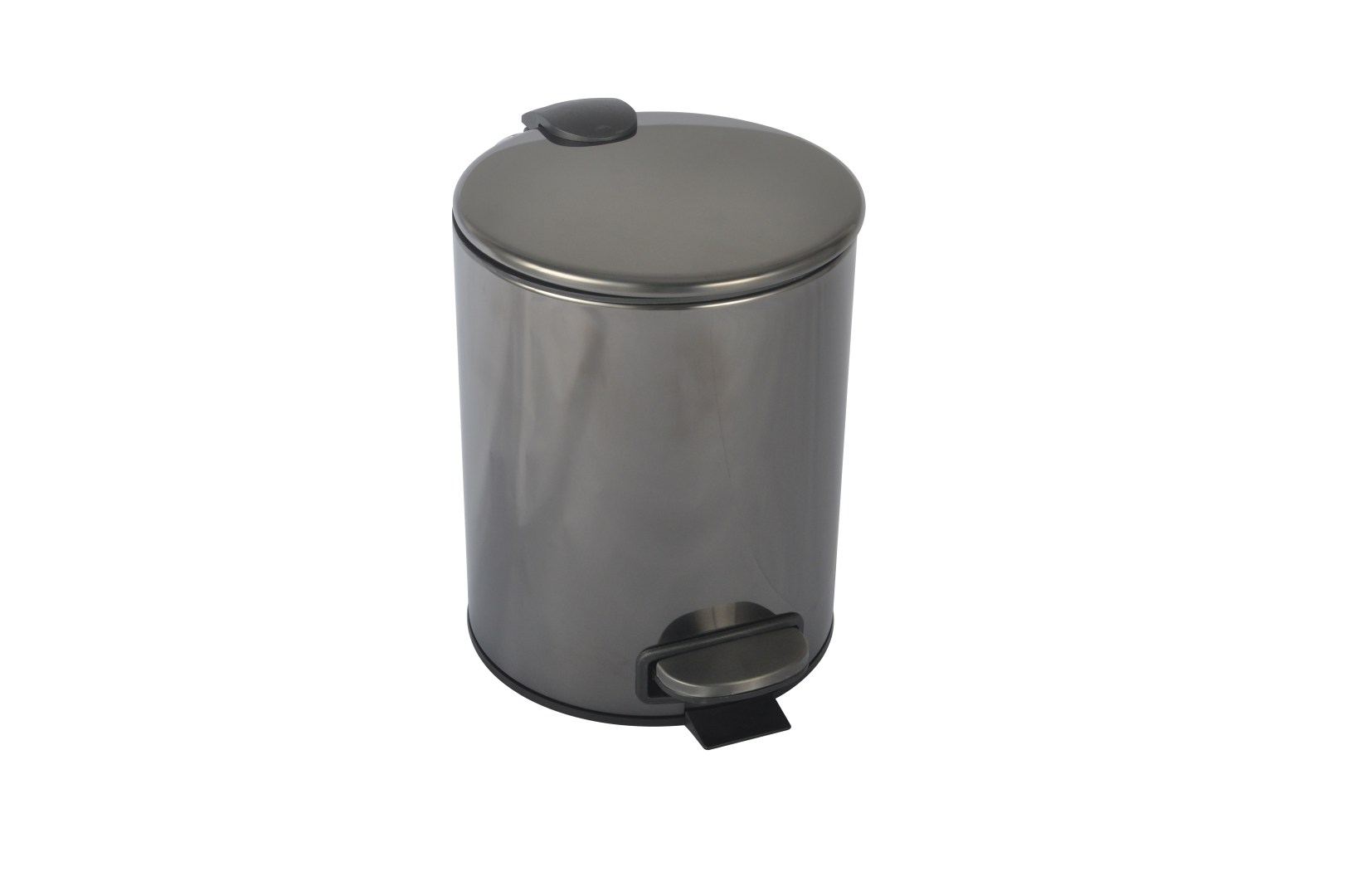 Ведро с педалью SHINE GUN METALL