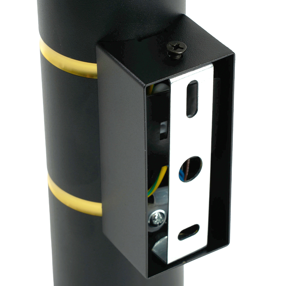 Светильник ДБО 2хGU10 вверх/вниз без ламп черный золото