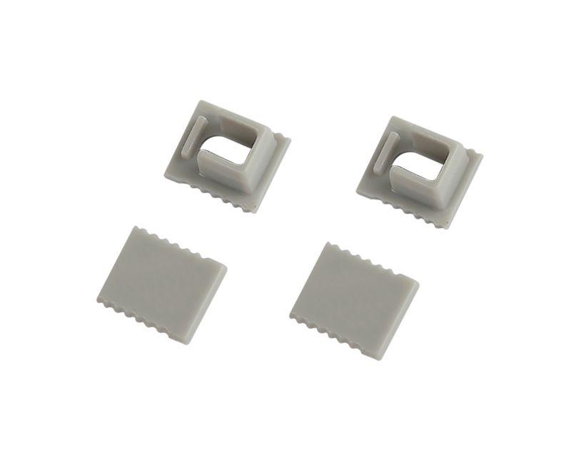 Набор заглушек 0709-3 для профиля 0709 2шт глухие 2шт с отверстием Эра Б0062825