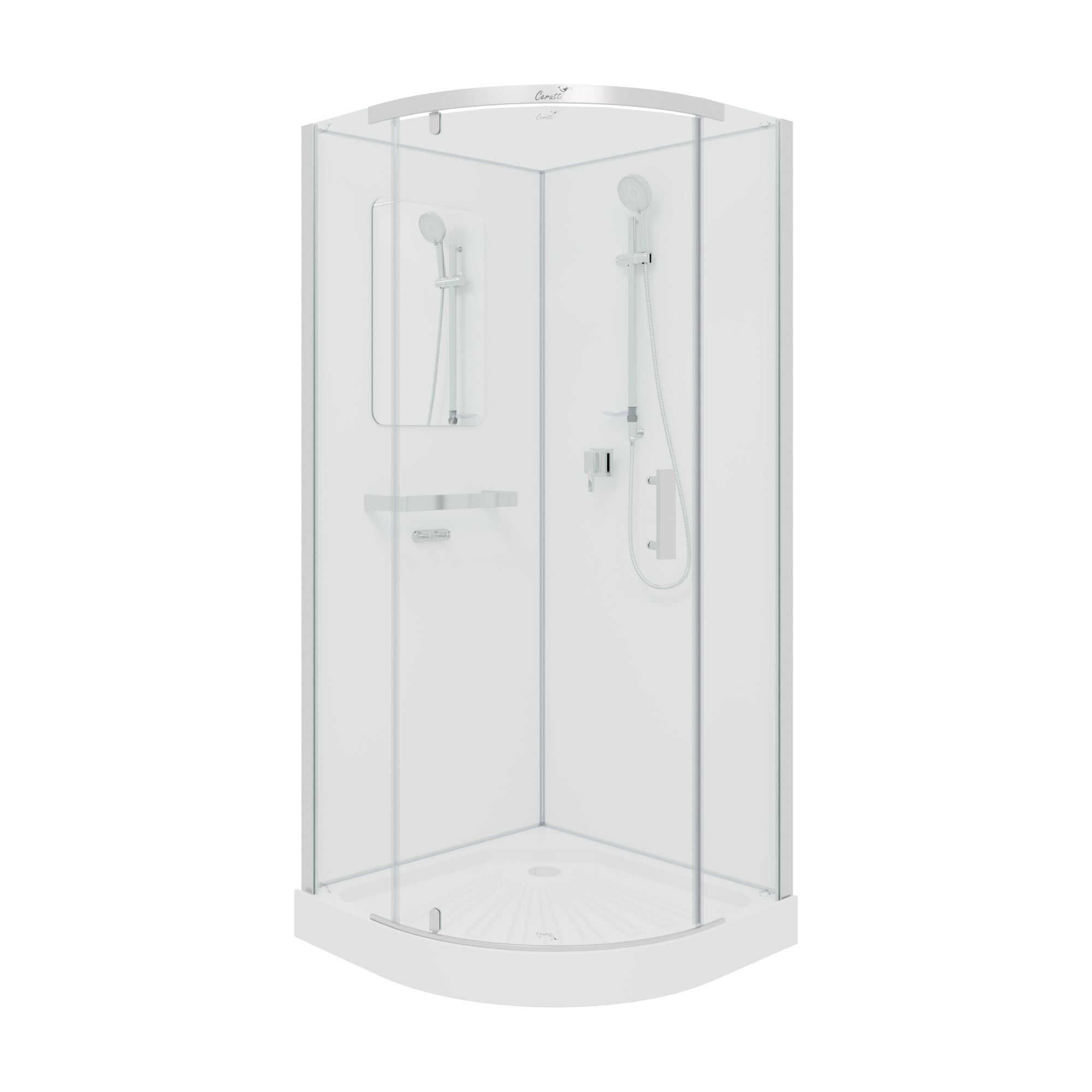 Кабина KORRA90T душевая Ceruttispa (90x90x205)