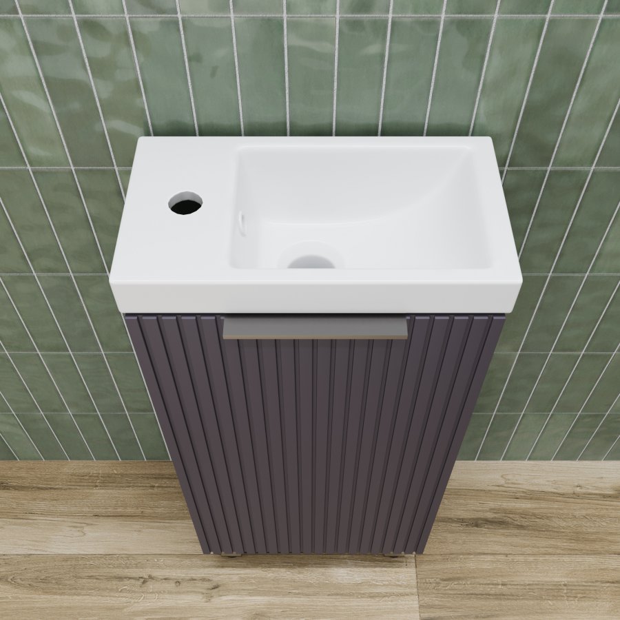 Тумба напольная "СОЛО" универсальная (Como 40) Графит Нубук