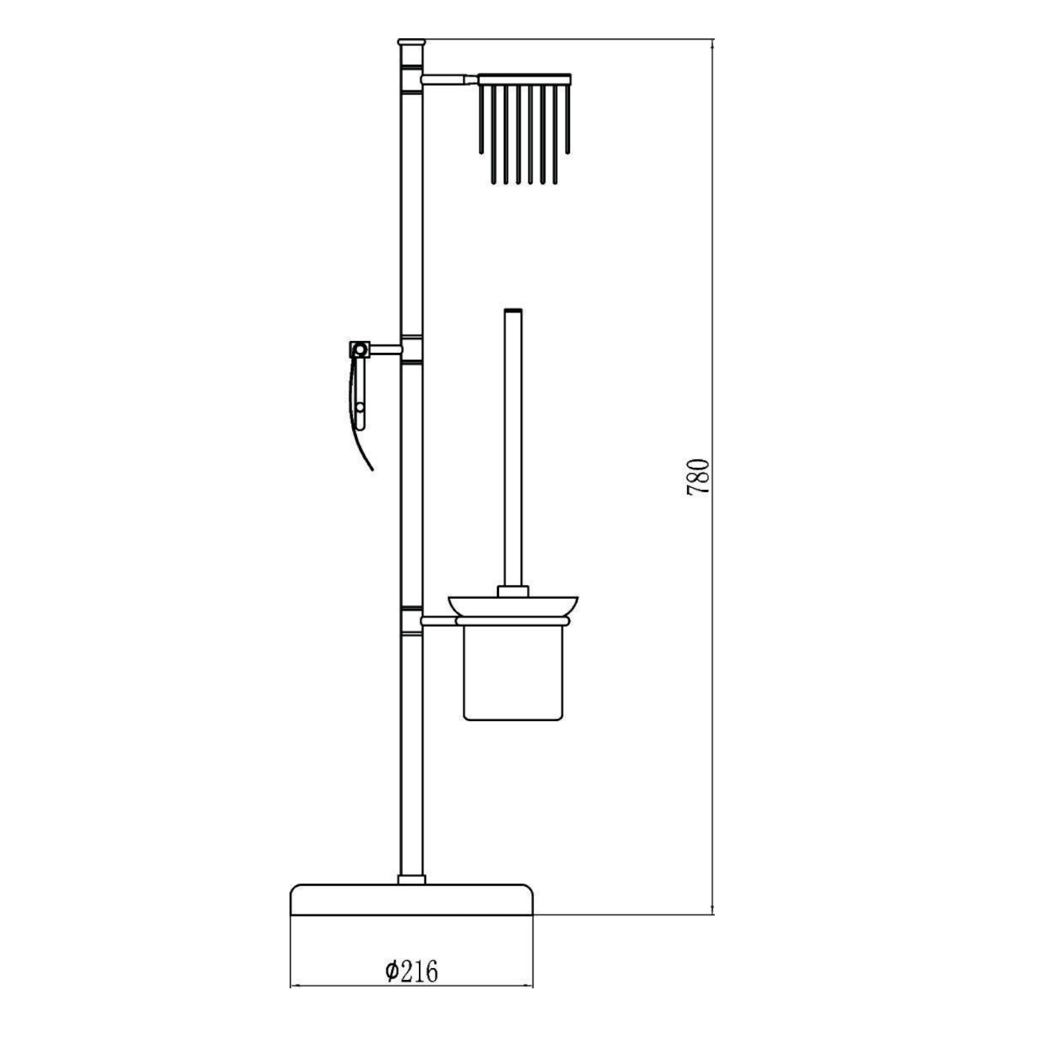 Напольная стойка Savol S-00Y690, хром