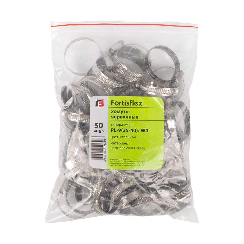 Хомут червячный PL-9 (12-20)/W4 (уп.100шт) Fortisflex 79967