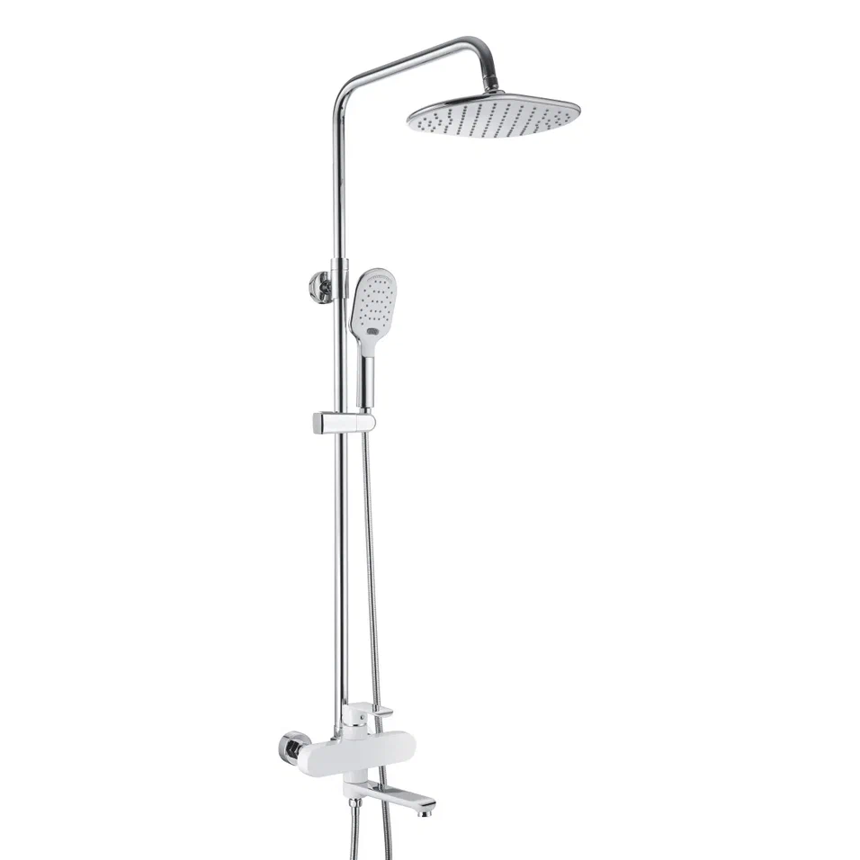 Душевая система Rose R2136F, белый/хром
