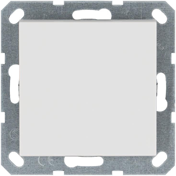 Переключатель проходной 1-кл. 10А IP20 механизм бел. глянцевый Jasmart G3012W