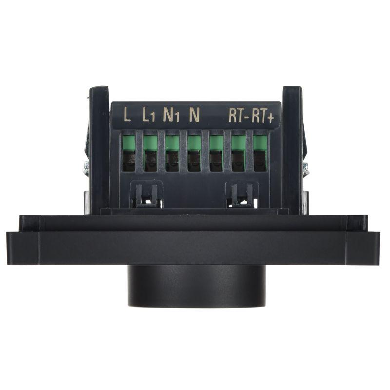 Термостат электронный FORTE&PIANO FP152 с индикацией черн. IEK FP-RT11-K02