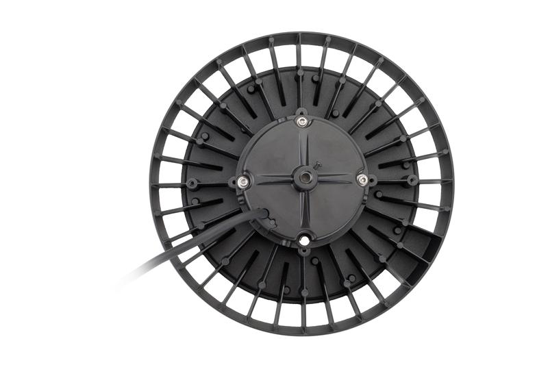 Светильник светодиодный ДСП IB 10 S 150W VW 850 BK D298xH112мм 150Вт 5000К IP65 High Bay подвес черн. Русский Свет 16091023047