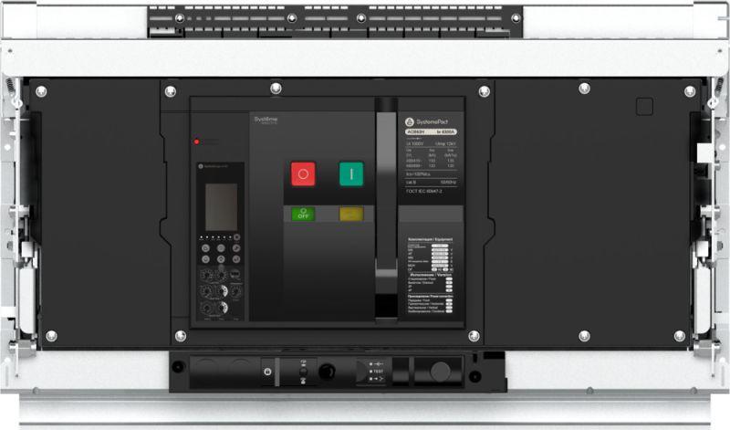 Выключатель автоматический воздушный 3п 4000А SystemePact ACB63Hb 6.0H выкатн. ГП MCH+MX+XF AC 230В SE SPA63H403DHNN58H