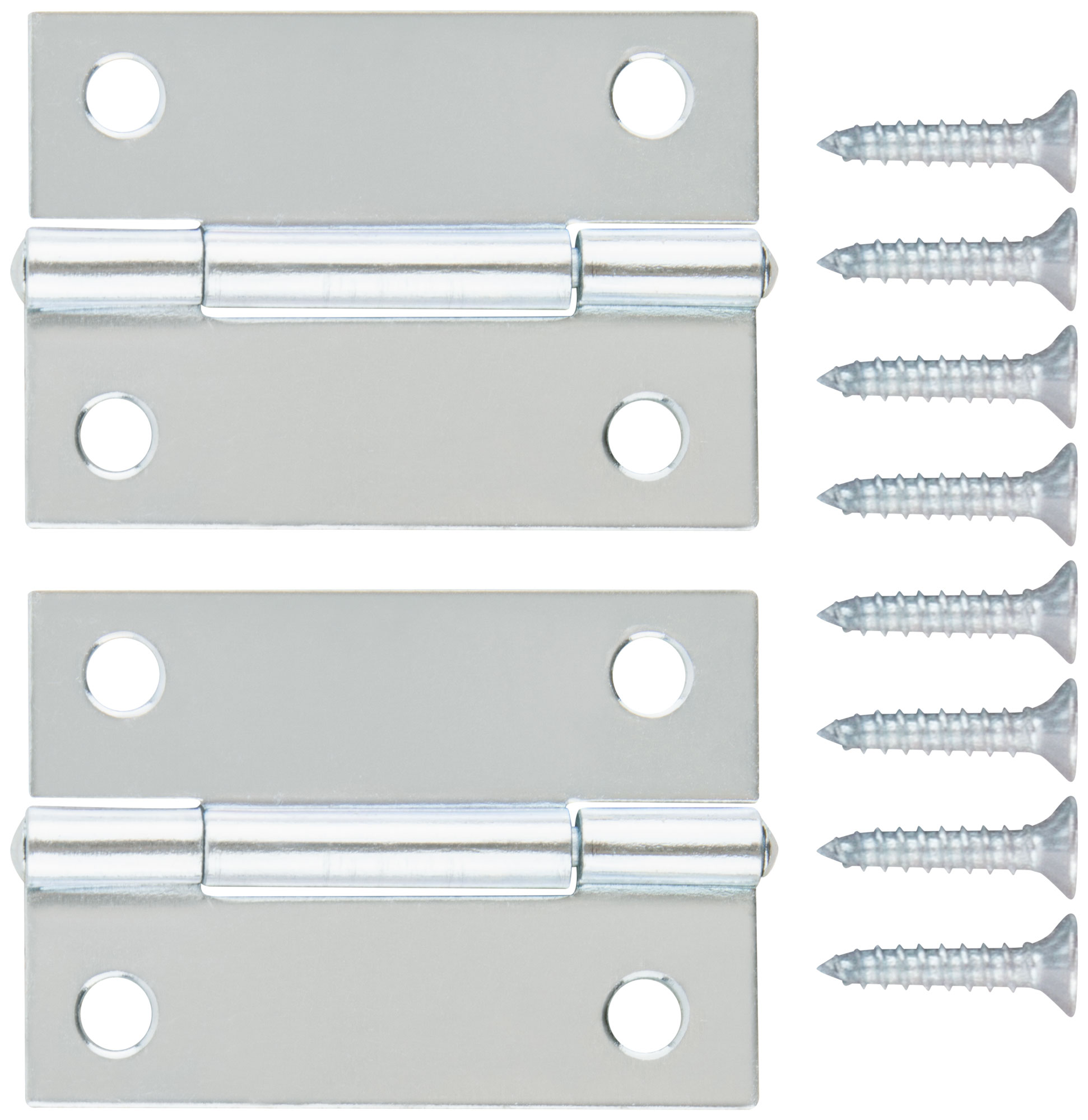 Петли универсальные, набор 2 шт., цинк 50 х 35 мм