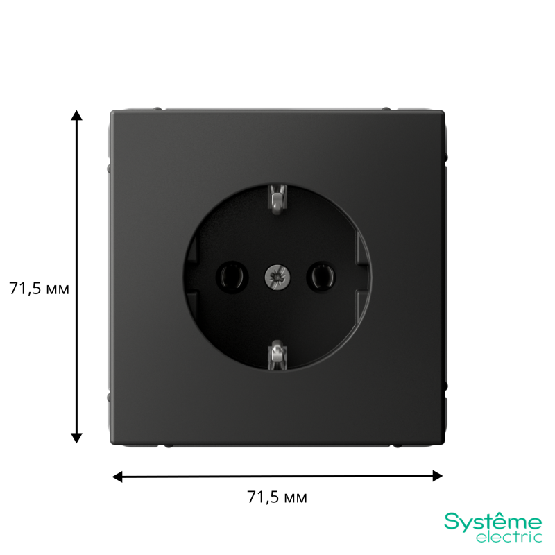 Розетка ArtGallery 16А с заземл. быстрозажим. клем. механизм базальт SE GAL001443S
