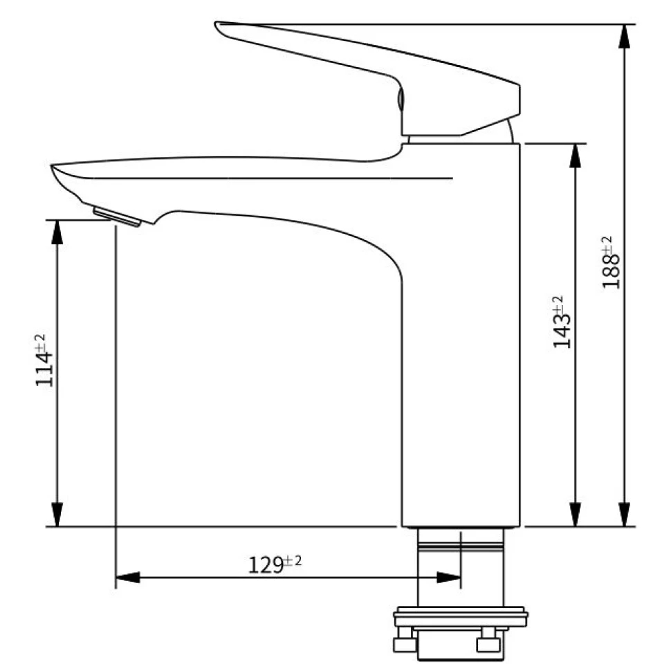 Смеситель для раковины Savol SK-H7206, хром