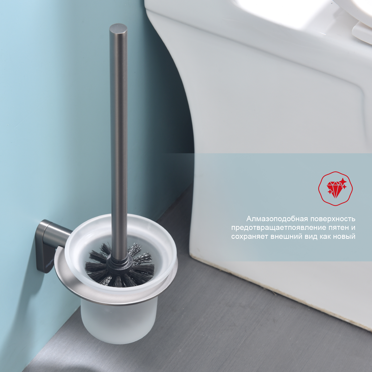 Ершик настенный Raglo R300.10.09, графит