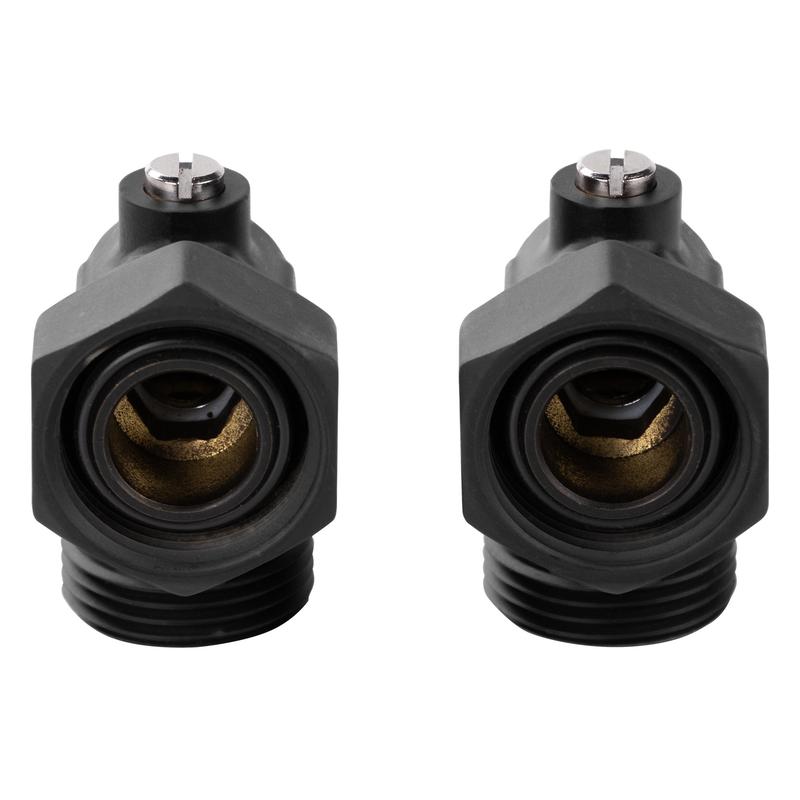 Набор нижнего подключения угловой раздельный 3/4х3/4ЕК черн. Royal Thermo НС-1559437