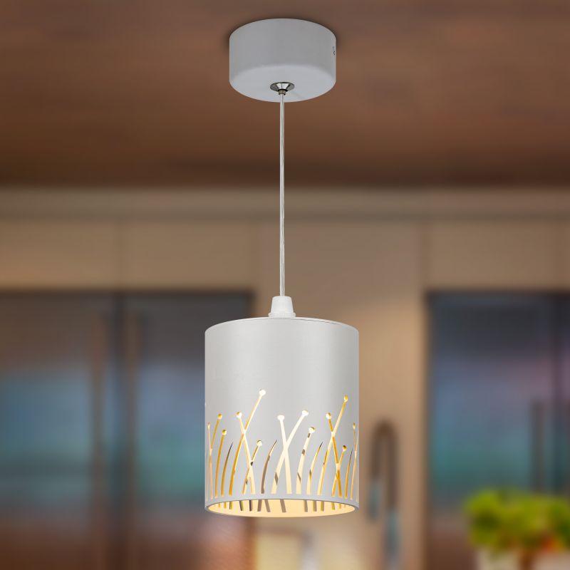 Светильник подвесной (подвес) PL30 WH цоколь GX53 потолочный цилиндр бел. Эра Б0061409