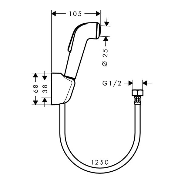 Гигиенический душ Hansgrohe 32127000