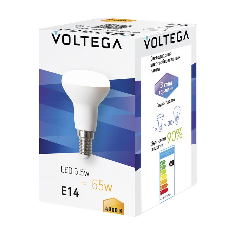 Лампа светодиодная R50 E14 6.5Вт 4000К E14 IP20 Voltega 8585