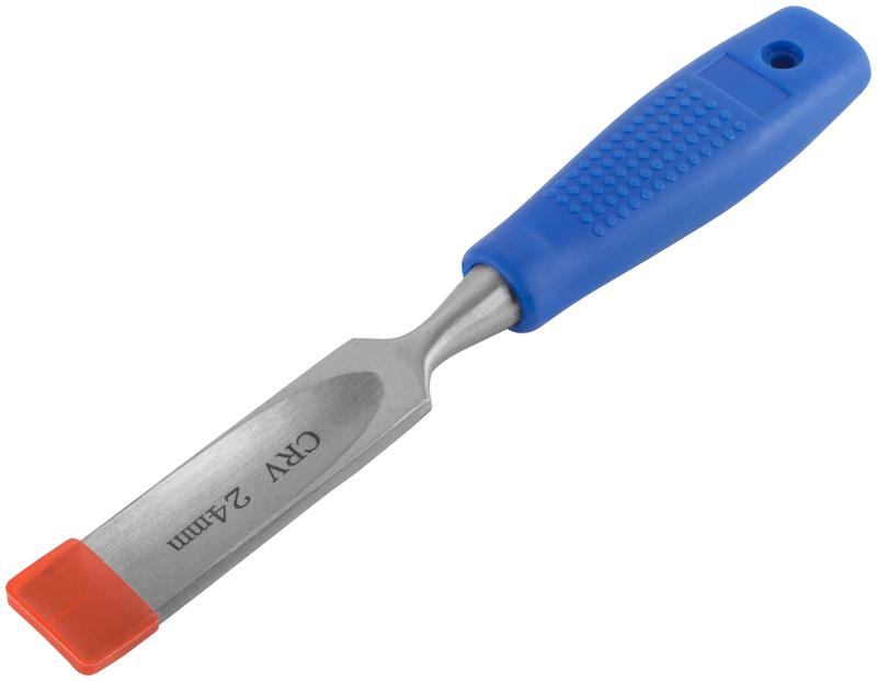 Стамеска CrV полукруглая с пластиковой ручкой 24мм FIT 43147