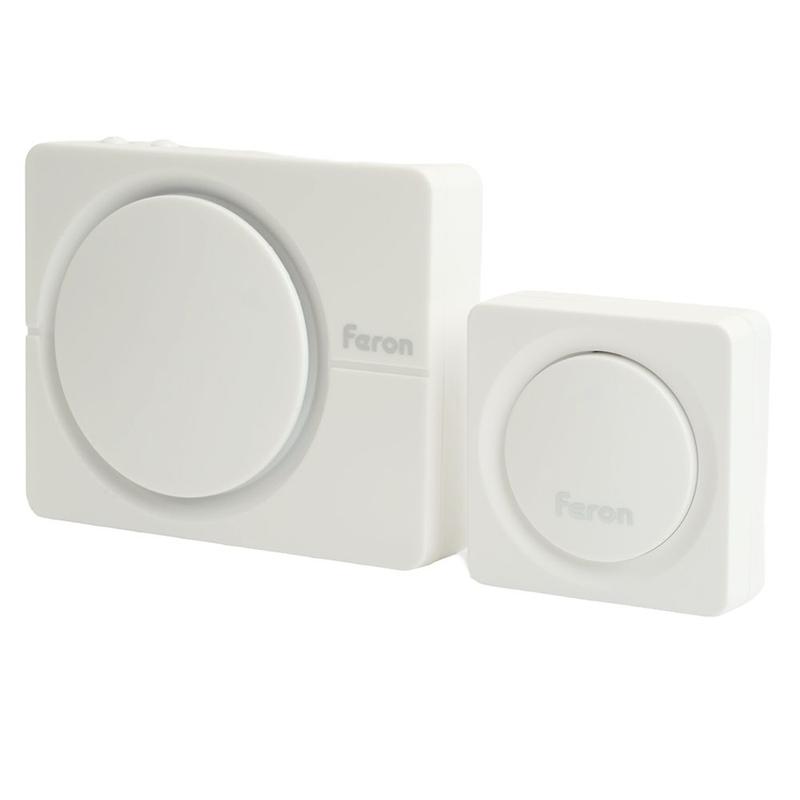 Звонок электрический дверной (38 мелодий) бел. E-382 FERON 48922