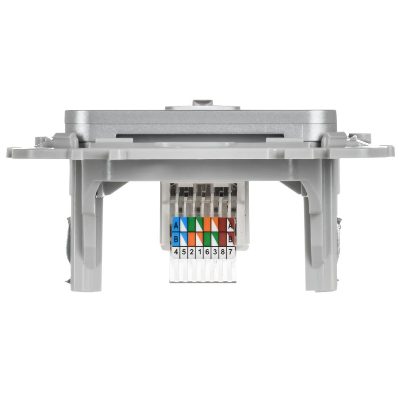 Розетка компьютерная СП FLITE РК5е-1-0-ФлА RJ45 кат.5E UTP механизм алюм. IEK FI-K12-1-K47