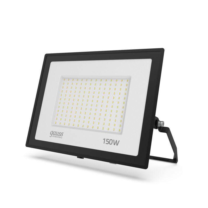 Прожектор светодиодный Elementary 150Вт IP65 6500К 12750лм PROMO G3 черн. GAUSS 613100150P