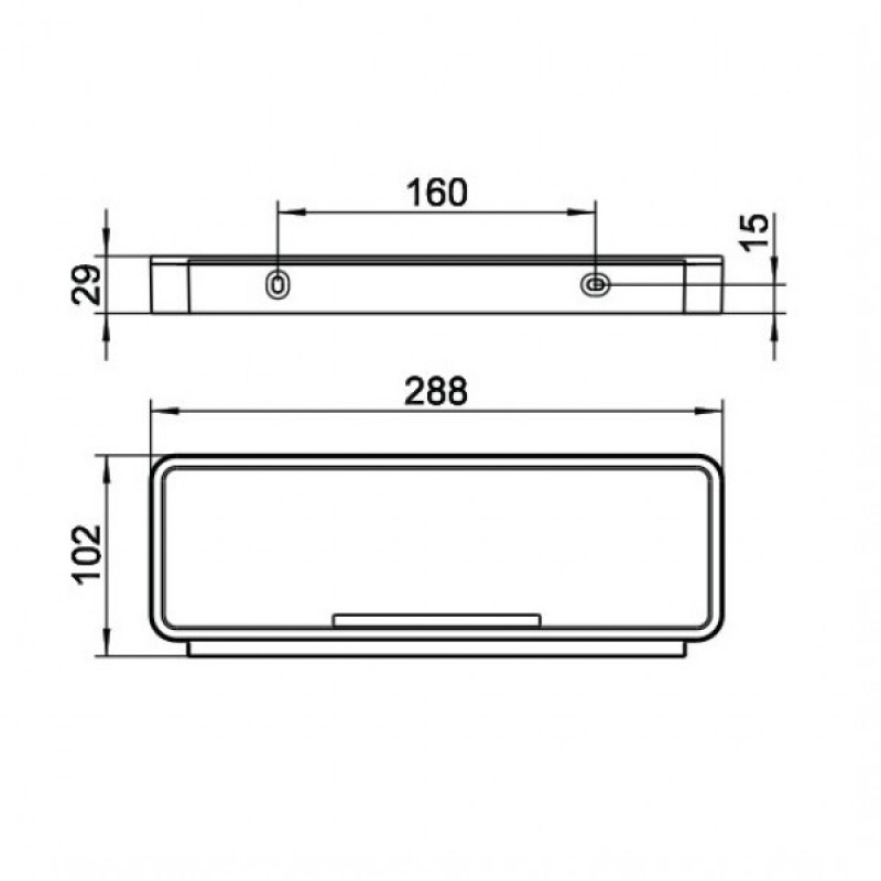 Полка Keuco Plan 14958010051