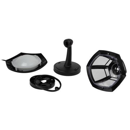 Светильник светодиодный садово-парковый ДБУ 07-8-005 Дели 1 8Вт 3000К IP44 6 гранный настенный черн. Эра Б0064299