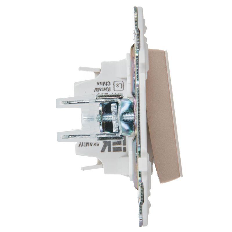 Выключатель кнопочный 1-кл. SKANDY 10А SK-V14Sa песочн. IEK SK-V17-0-10-K98