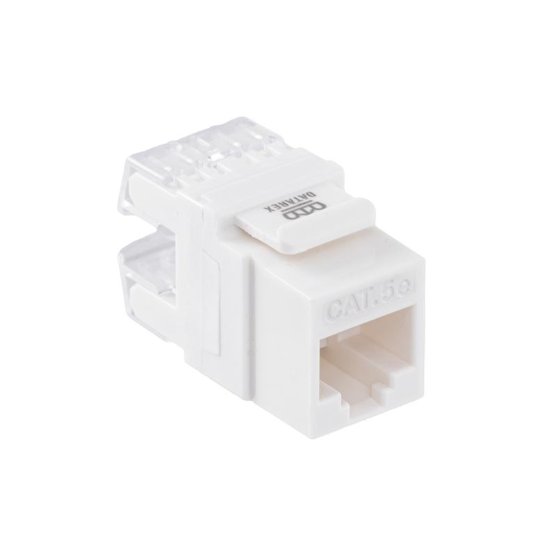 Модуль Keystone 1хRJ45 кат.5E UTP T568A/B 180 бел. Datarex DR-510010