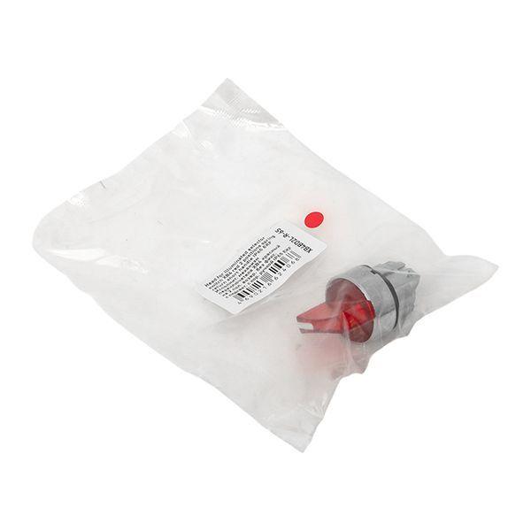 Механизм переключателя исполнительный XB4 IP65 на 2 положения возвратный без фиксации с подсветкой с короткой ручкой красн. EKF XB4BD2L-R-65