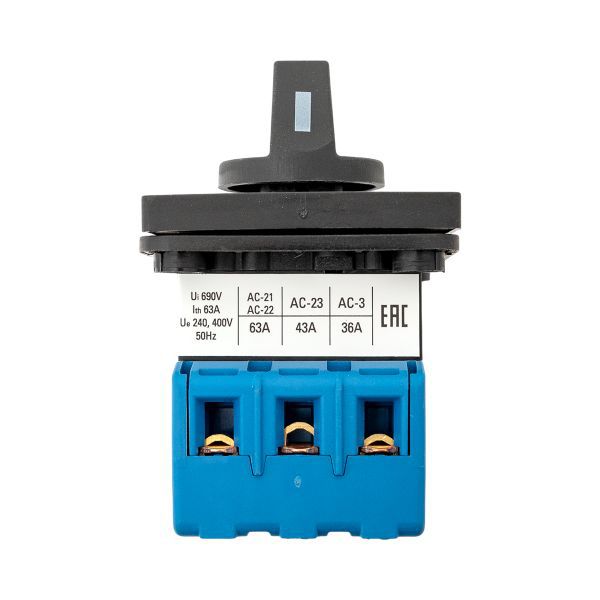 Переключатель кулачковый ПК-2-13 3П 63А "ВКЛ-ВЫКЛ" EKF pk-2-13-63