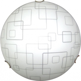 Светильник НПБ 01-2х60-139 М16 Оазис 300 мат.бел./клипсы золото ИУ