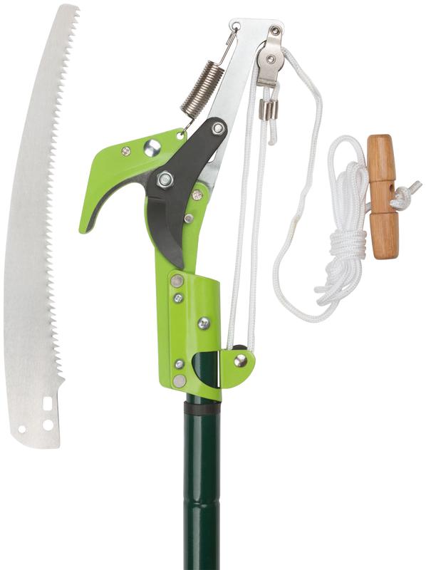 Сучкорез штанговый лезвие 30мм+пила 330мм с телескопической стальной ручкой 1200-2400мм FIT 77151