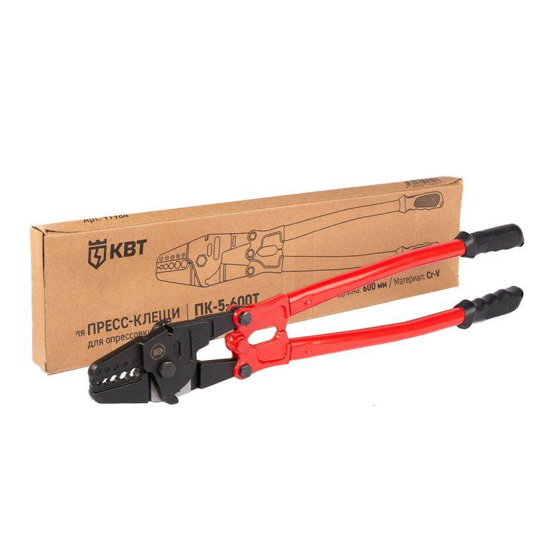 Пресс-клещи для опрессовки тросов ПК-5-600Т ПРОФИ КВТ 91984