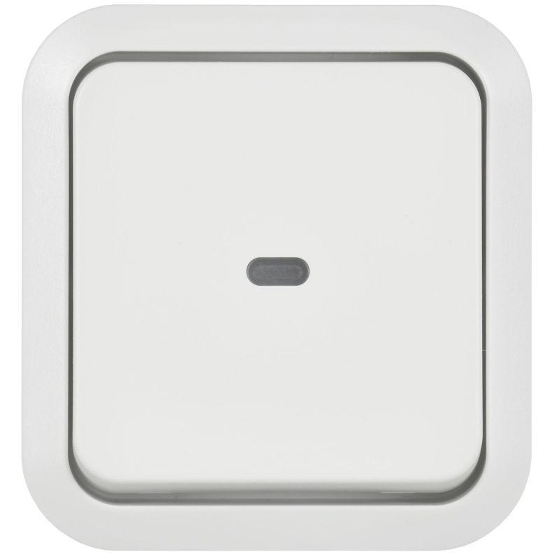 Переключатель 1-кл. ОП TORS TS302 10А IP55 с индикацией бел. IEK TS-V10-1-10-55-K01