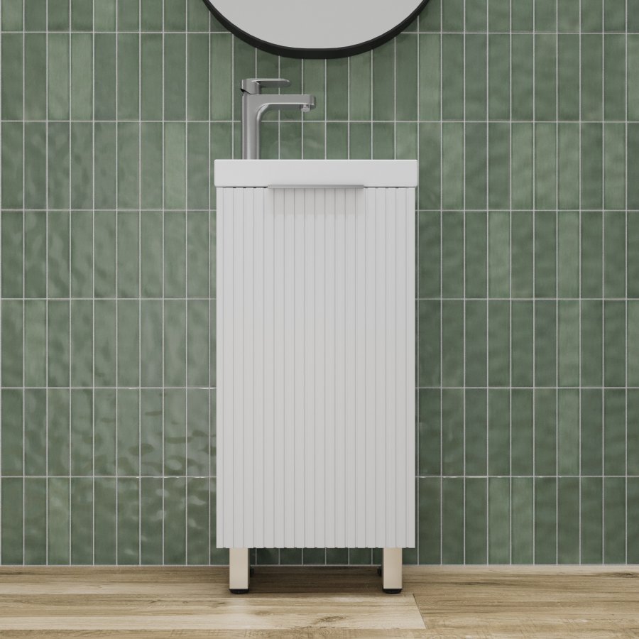 Тумба напольная "СОЛО" универсальная (Como 40) Белый Софт