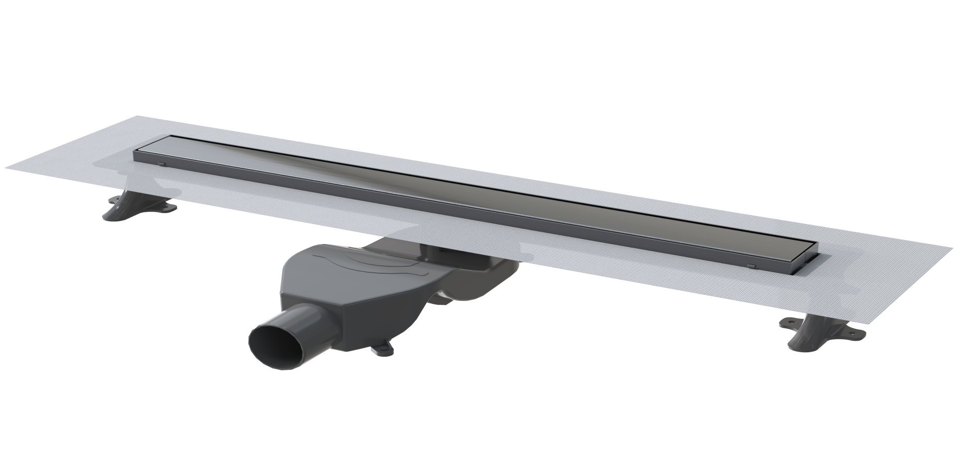 Душевой лоток Premium Linear 80см, нерж.сталь GUN METAL