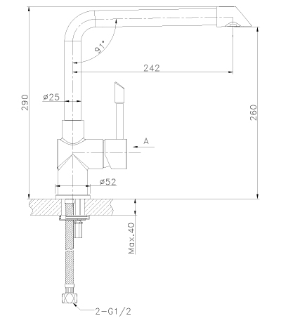 Смеситель для кухонной мойки Lemark Expert (LM5074S)