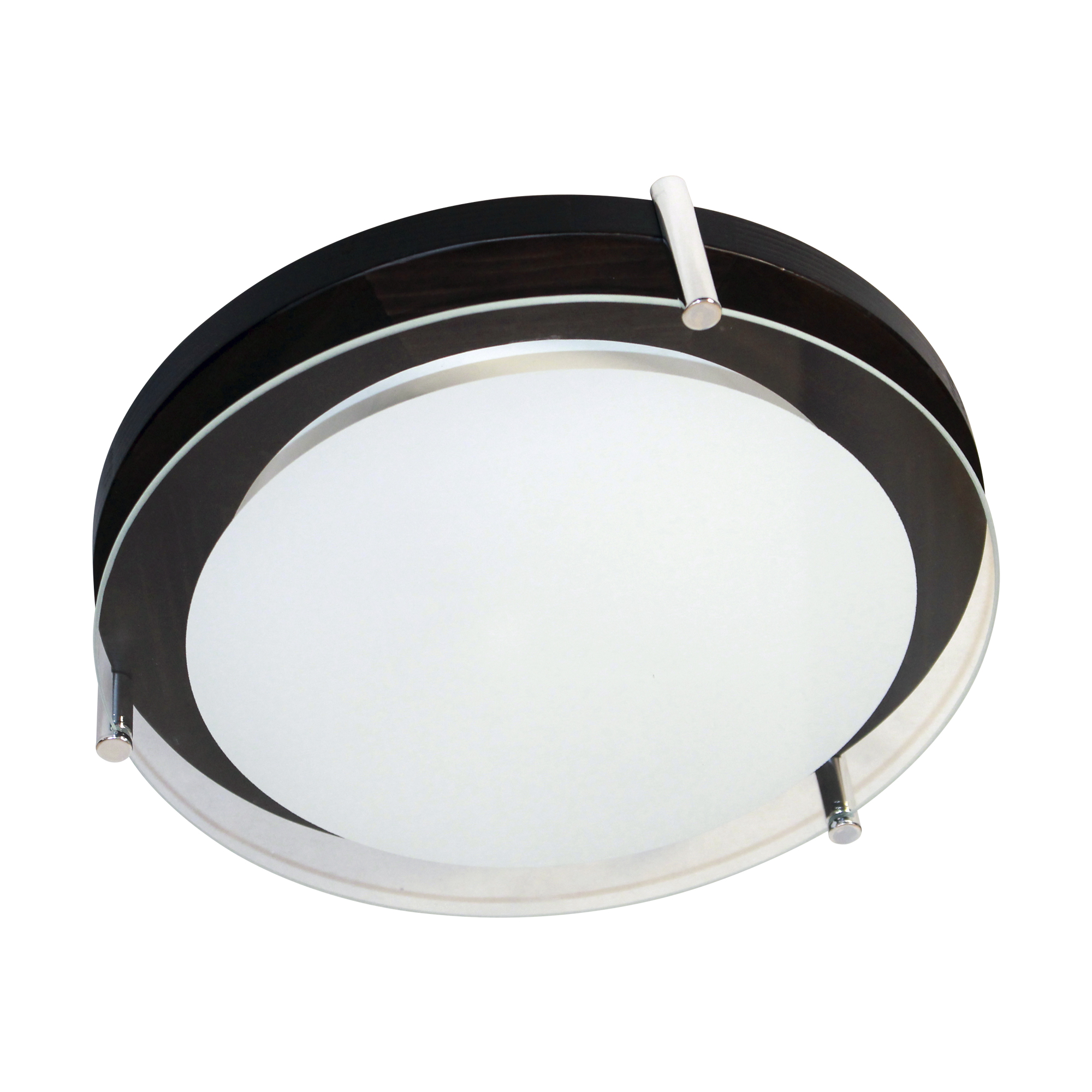 Светильник Полесье 300 НПБ 09-2х40-002 М95 белый корпус венге держатель хром ИУ