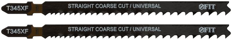 Набор полотен по дереву металлу пластмассе Bimetal фрезерованные зубья 132/106мм перемен. шаг T345XF (уп.2шт) FIT 40959