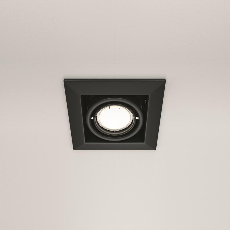Светильник Metal Modern 1х10Вт GU10 встраив. Maytoni DL008-2-01-B