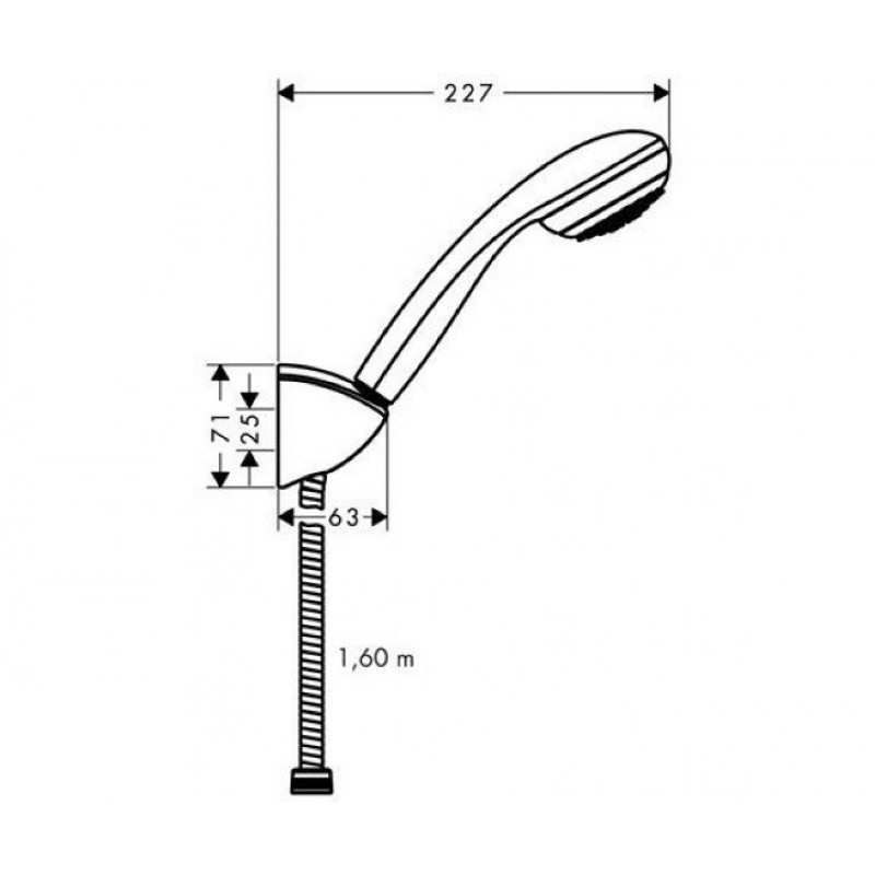 Душевой гарнитур Hansgrohe Crometta 85 1jet 27577000